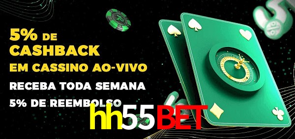Promoções do cassino ao Vivo hh55bet